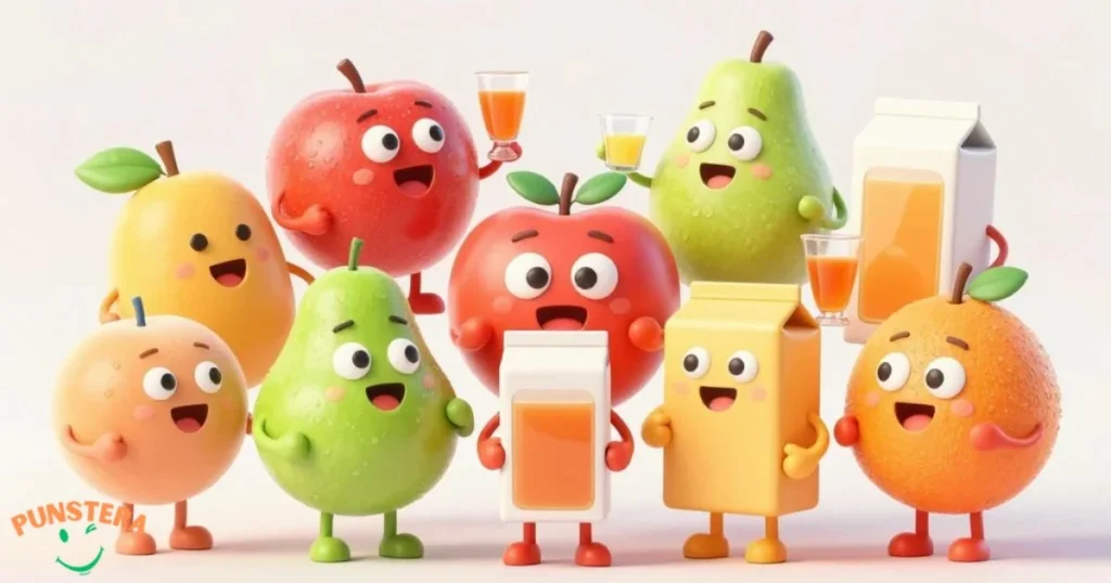 Cute Fruit Juice Puns