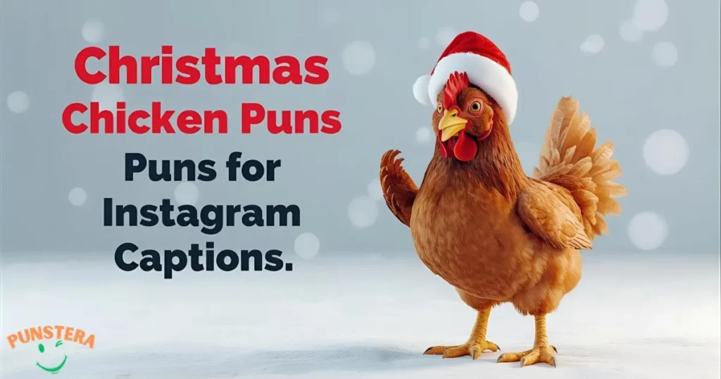 Christmas Chicken Puns for Instagram Captions