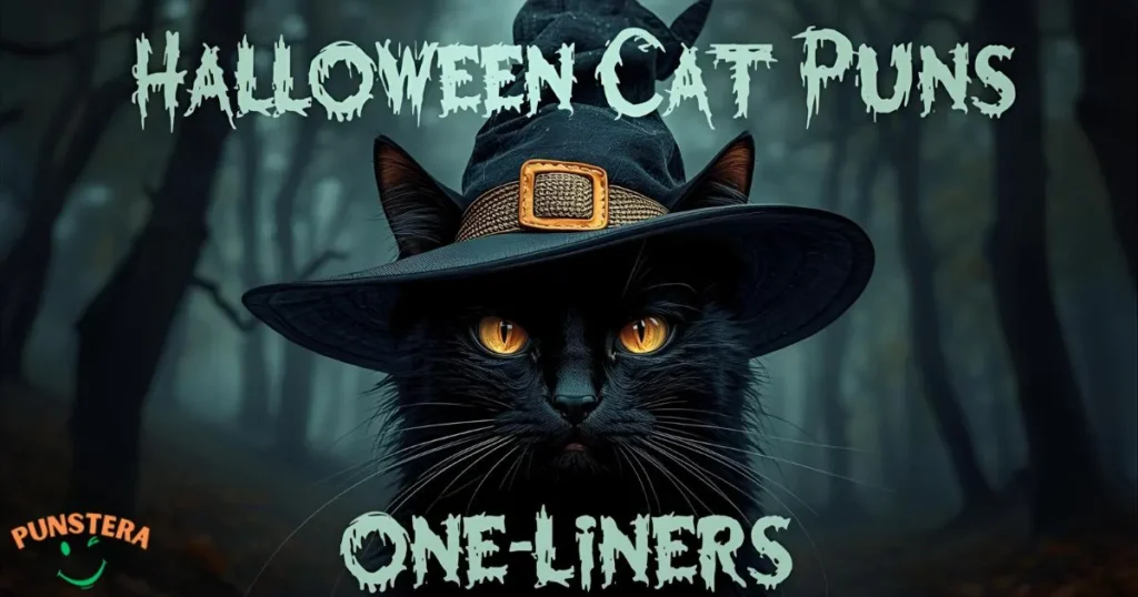Halloween Cat Puns One-Liners