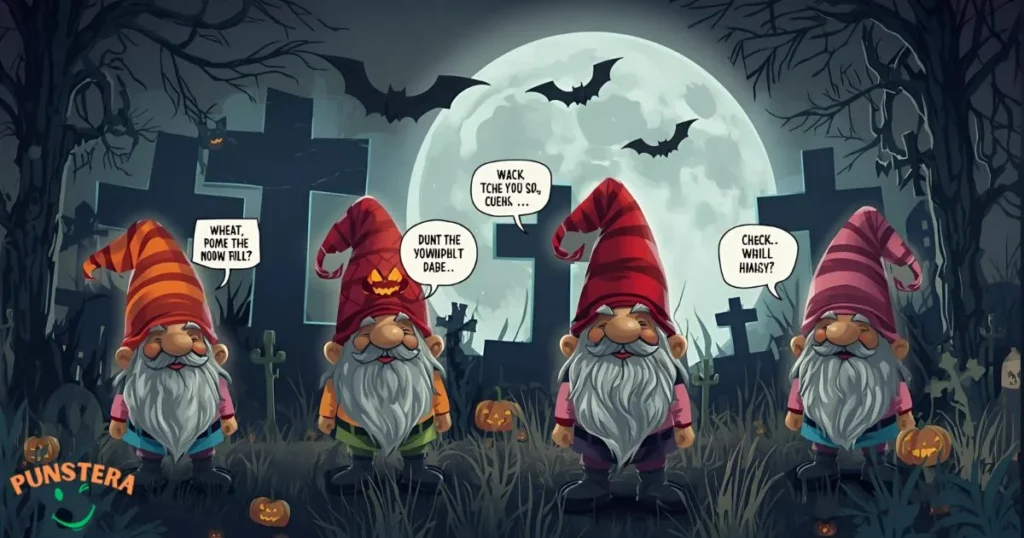 Halloween Gnome Puns Captions