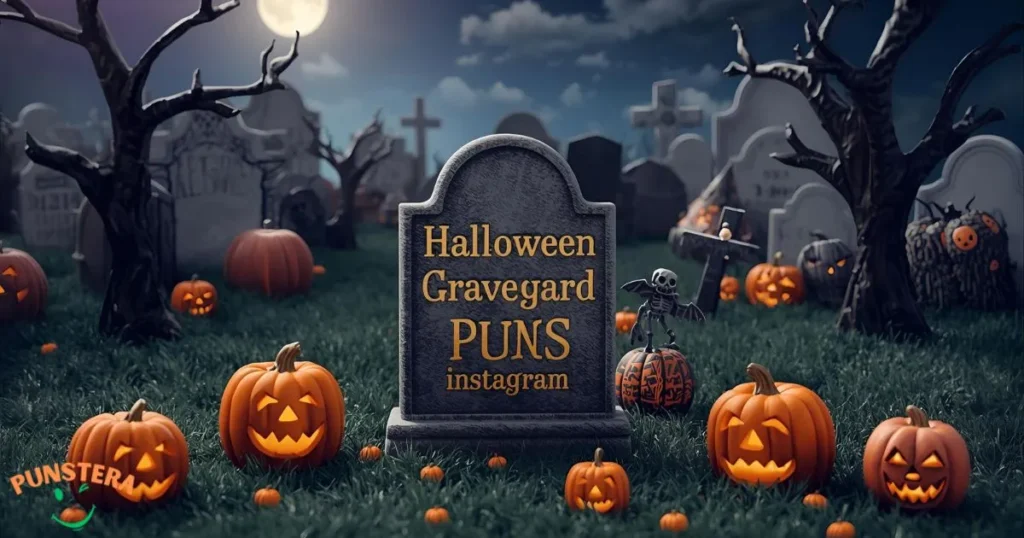 Halloween Graveyard Puns for Instagram