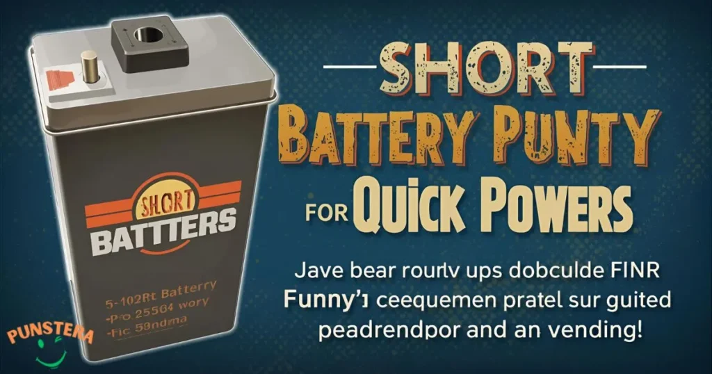 Short Battery Puns for Quick Power-Ups