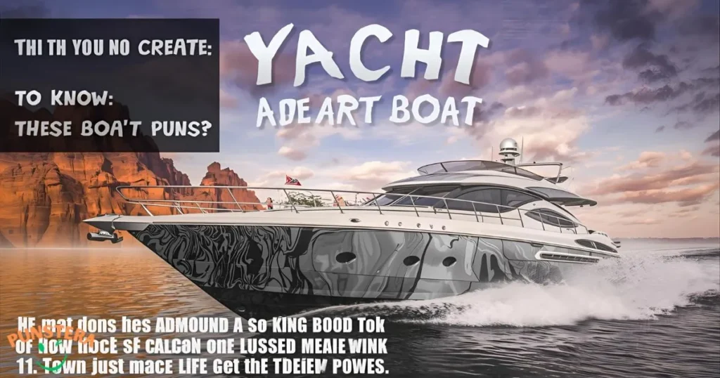 Yacht to Know These Boat Puns