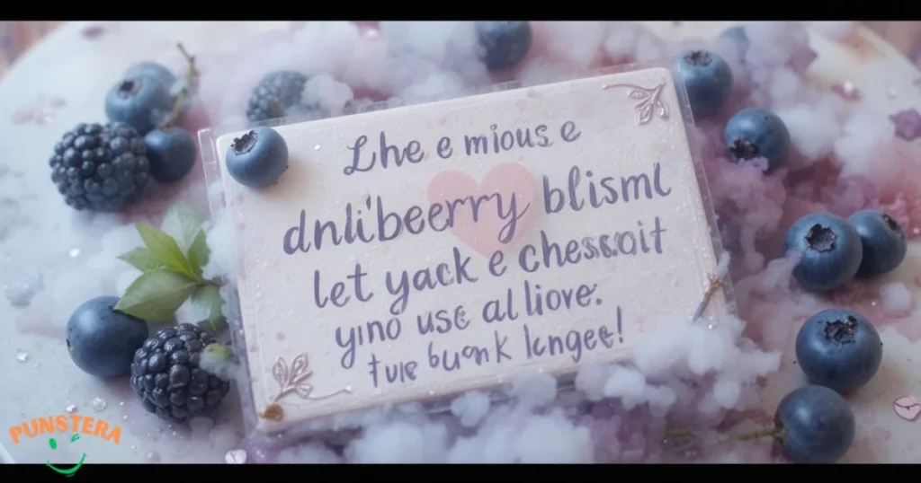 Cheesy Blueberry Puns For Love Notes