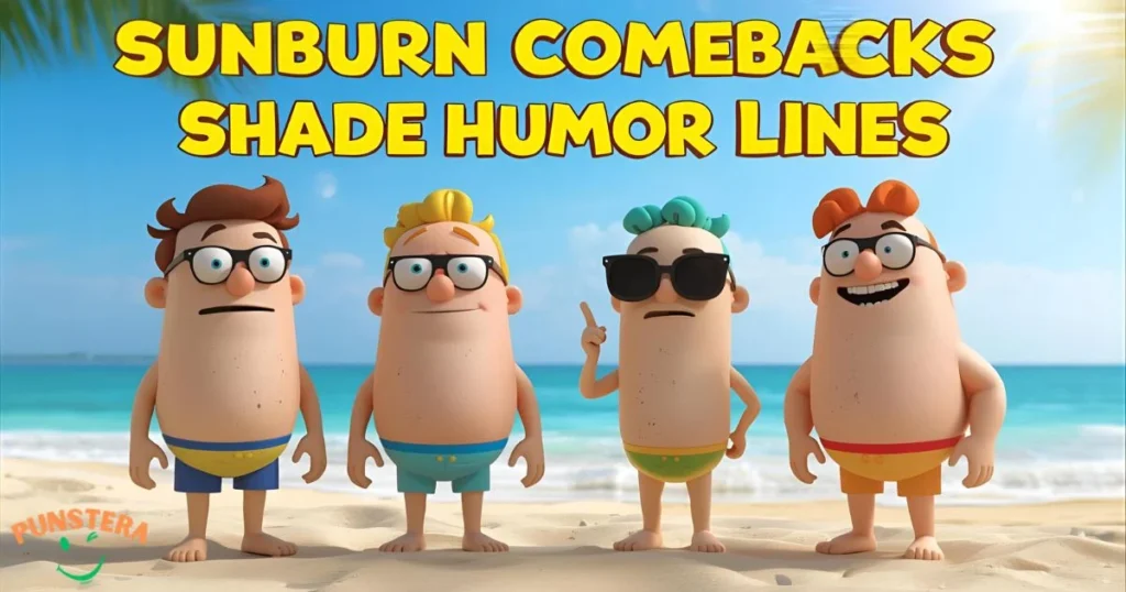 Sunburn Comebacks And Shade Humor Lines