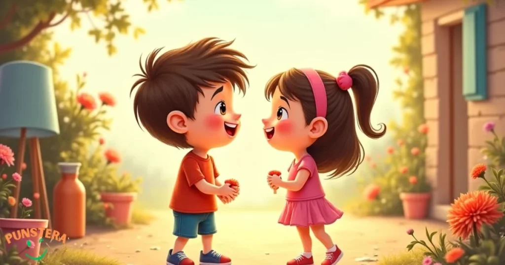 Cute Son And Daughter