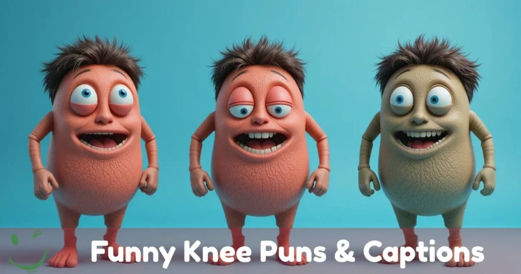 Funny Knee Puns Captions