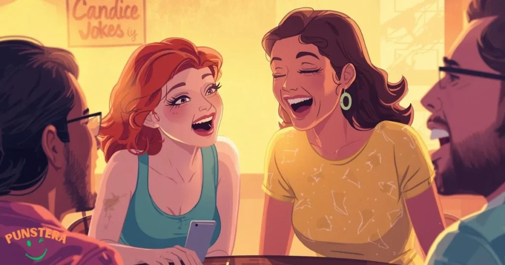 Candice Jokes To Lighten