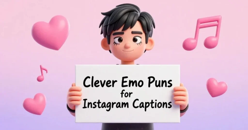Clever Emo Puns For Instagram