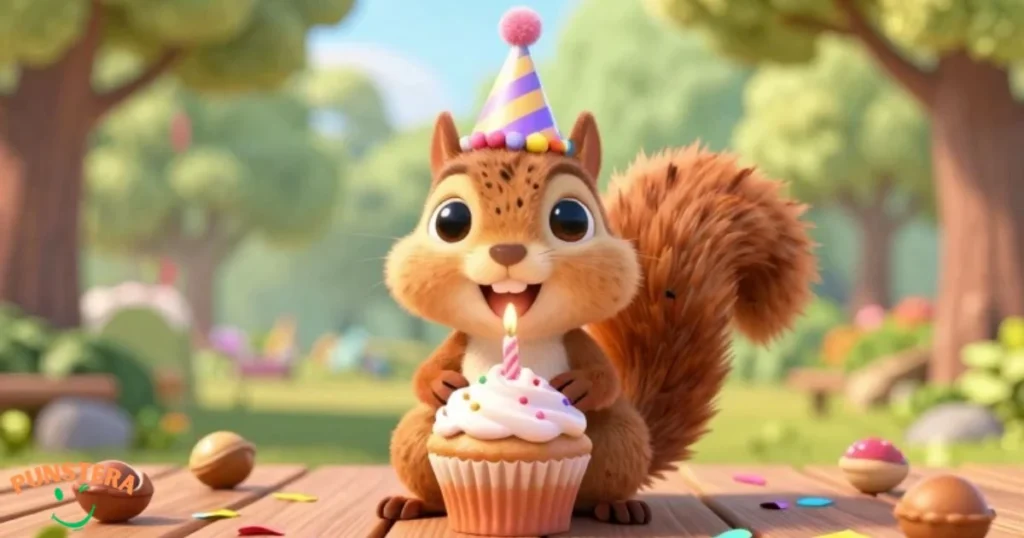Squirrel Birthday Puns