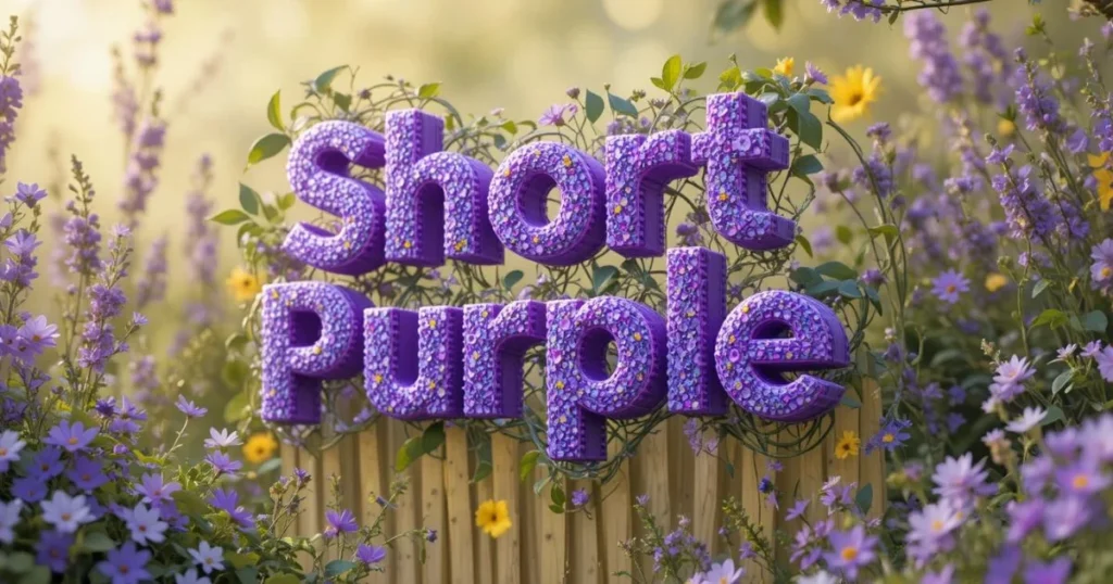 Short Purple Wordplay